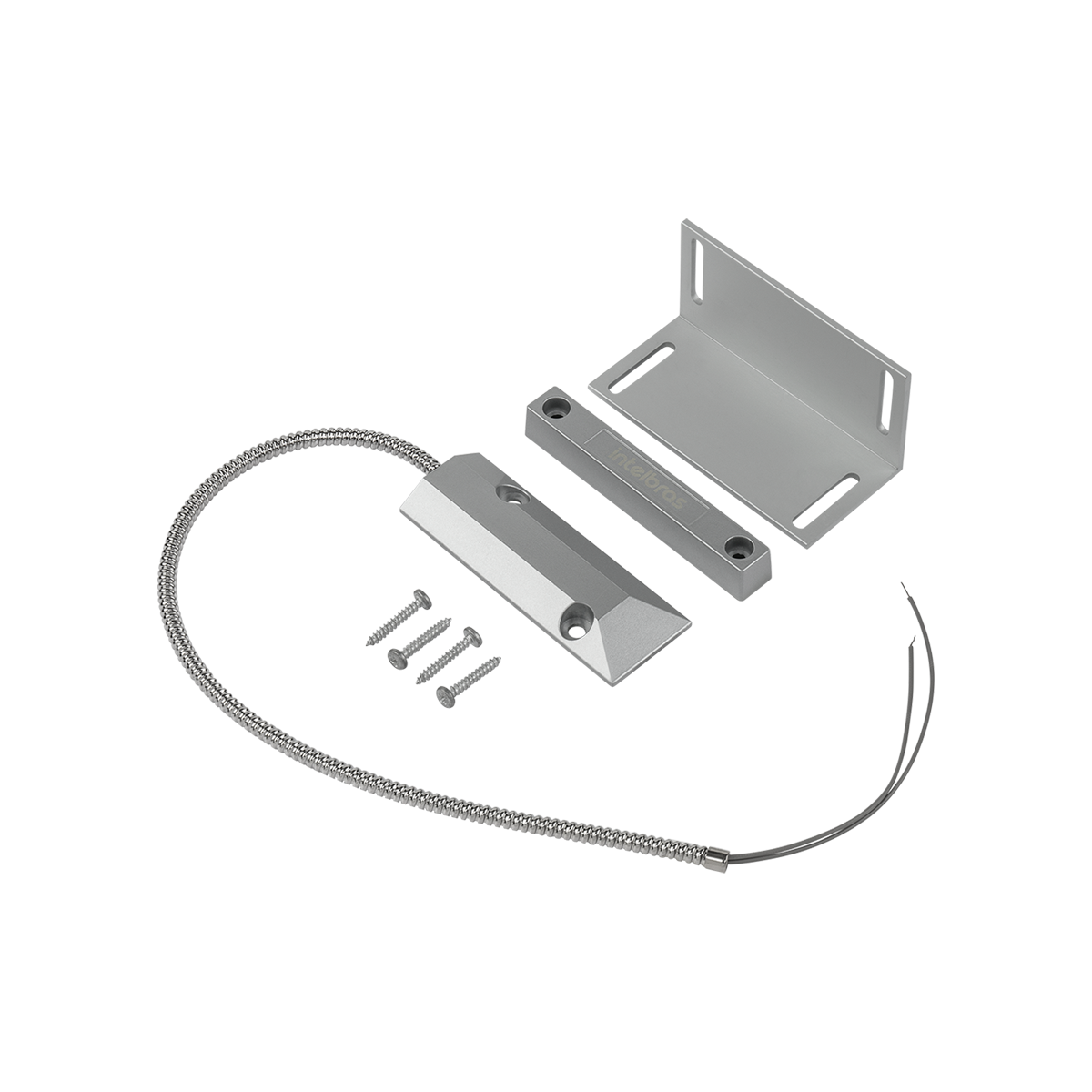 SENSOR MAGNÉTICO C/ FIO XAS PORTA DE AÇO SP - INTELBRAS